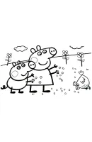 Peppa Pig kleurplaat 33